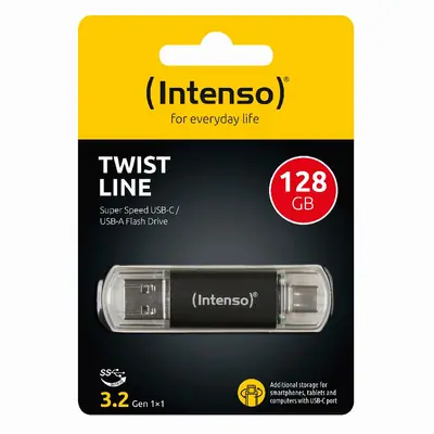 USB stick Intenso 3.2 Flash Drive #3539491 128GB, Twist Line