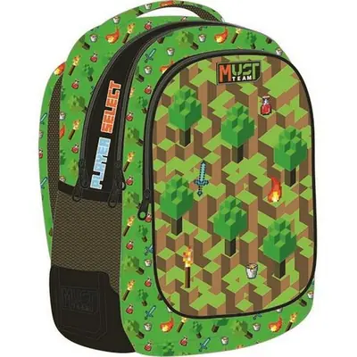 Ruksak školski Must team Videogame s 3 zipa 39x27x17cm 587758-0