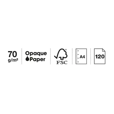 Kolegij blok Miquelrius A4 70g 120L spiralni crte Lifestyle Not Boring MR4473-3