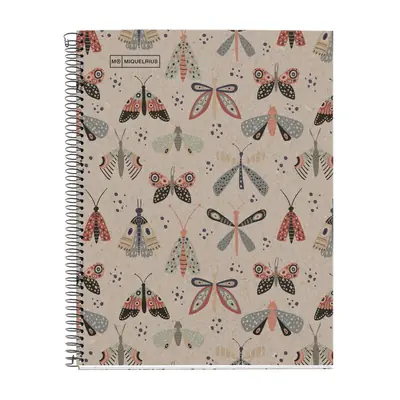 Kolegij blok Miquelrius A4 80g 80L spiralni crte Eco Ecobutterfly MR6109-0