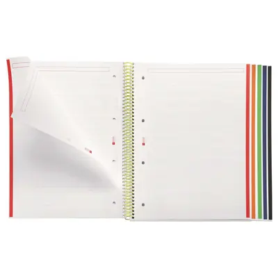 Kolegij blok Miquelrius A4 90g 120L spiralni crte Emotions Lime MR49940-2
