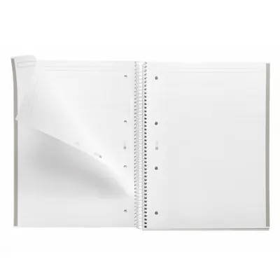 Kolegij blok Miquelrius A4 90g 80L spiralni crte Emotions Grey MR46718-2