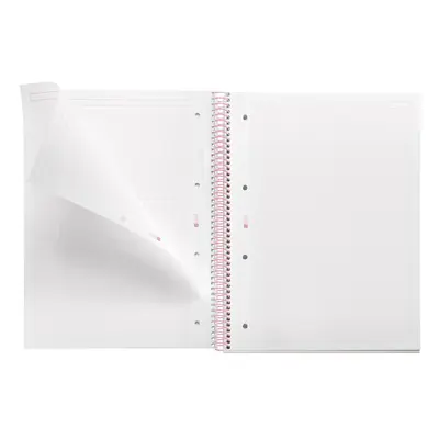 Kolegij blok Miquelrius A4 90g 80L spiralni kocke Between the lines Pink MR4512-2