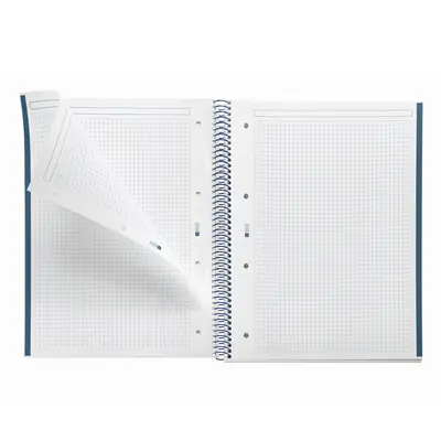 Kolegij blok Miquelrius A4 90g 80L spiralni kocke Gradient Blue & Lemon MR4446-2