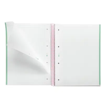 Kolegij blok Miquelrius A4 90g 80L spiralni kocke Gradient Mint & Pink MR4447-2