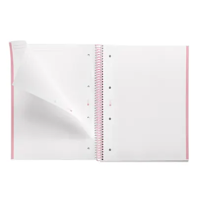Kolegij blok Miquelrius A4 90g 80L spiralni kocke Gradient Pink & Blue MR4445-2