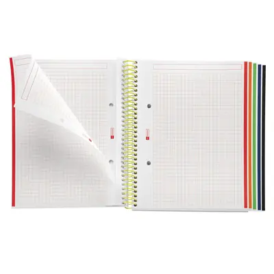 Kolegij blok Miquelrius A5 90g 120L spiralni crte Emotions Lime MR49952-2