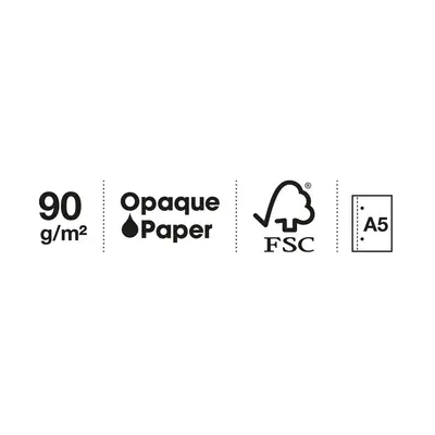 Kolegij blok Miquelrius A5 90g 80L spiralni crte Emotions Black MR4394-4
