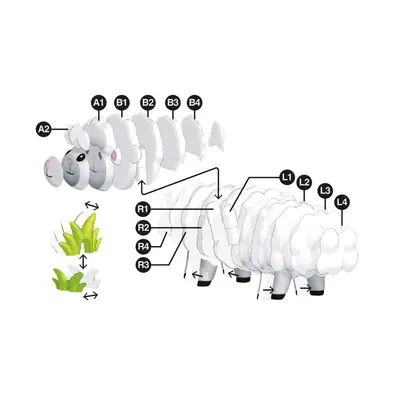 Puzzle 3D Apli Wild Ovca 20030-2