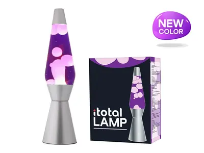 Lava lampa iTotal ljubičasta i bijela XL1766-1