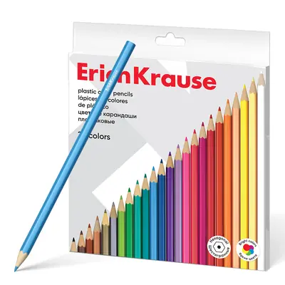 Drvene bojice ErichKrause šesterokutne  24/1