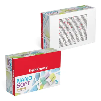 Gumica ErichKrause Nano Soft sortirano 30/1-3