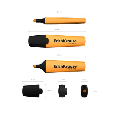 Marker za označavanje ErichKrause Visioline V-12 narančasti 10/1-3