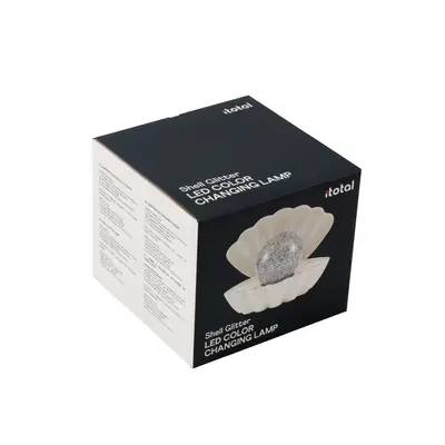 Lampa iTotal školjka bijela glitter XL2930D-1