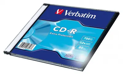 CD-R Verbatim #43347 700MB 52x, Slim Case 1/1