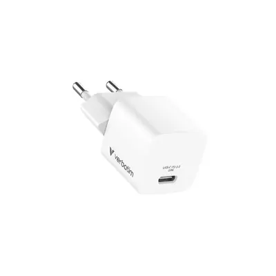 Punjač zidni Verbatim Mini GaN #32395 USB-C PD 20W, EU, bijeli