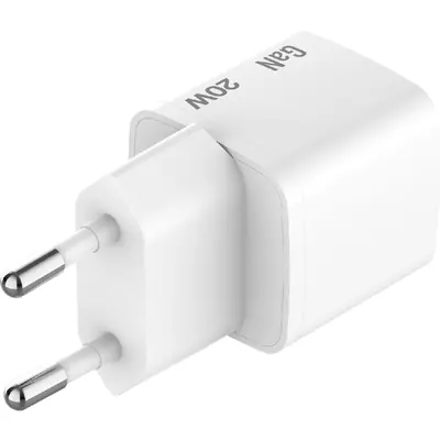 Punjač zidni Verbatim Mini GaN #32396 USB-C PD 20W, USB-C kabel 1.0m, EU, bijeli-4