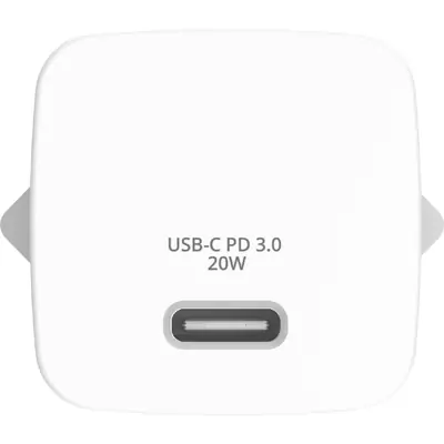 Punjač zidni Verbatim Mini GaN #32396 USB-C PD 20W, USB-C kabel 1.0m, EU, bijeli-5
