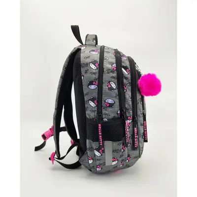 Ruksak školski St.Right Hello Kitty 16" sivi-2