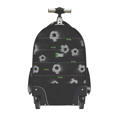Ruksak školski St.Right na kotačiće Pixel Balls s pretincem za prijenosno računalo 17"-1